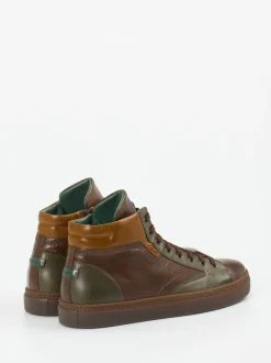 Galizio Torresi – High-Top-Sneaker aus Kalbleder Dunkelbraun