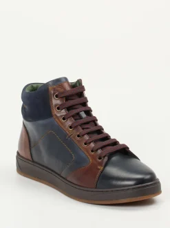 Galizio Torresi – High-Top-Sneaker aus Kalbleder blau