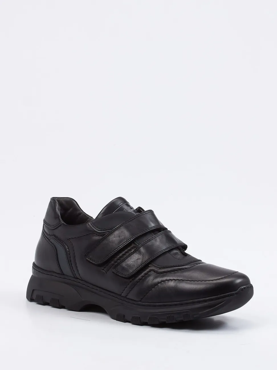 Galizio Torresi – Klett-Sneaker aus Kalbleder schwarz