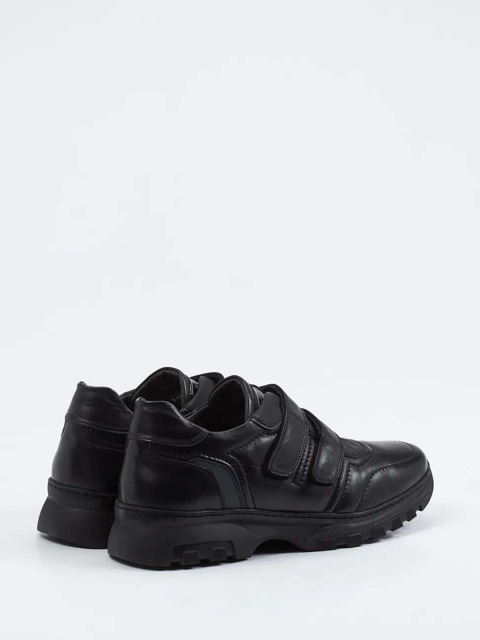 Galizio Torresi – Klett-Sneaker aus Kalbleder schwarz