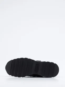 Galizio Torresi – Klett-Sneaker aus Kalbleder schwarz