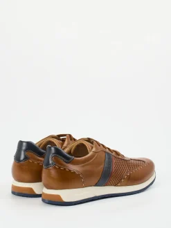 Galizio Torresi – Leder-Sneaker aus Kalbleder cognacbraun