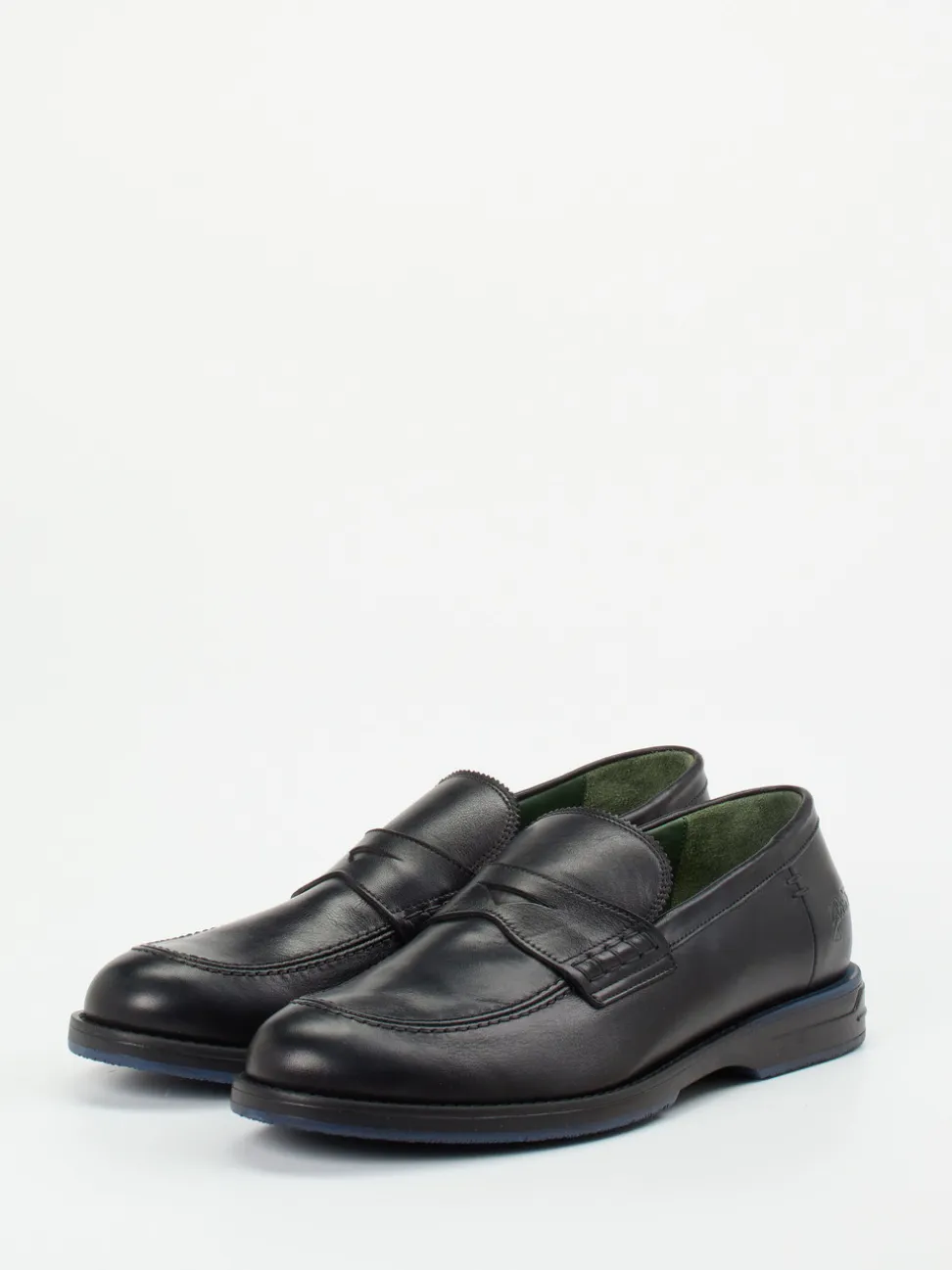 Galizio Torresi – Loafer aus Kalbleder Schwarz