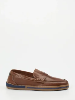 Galizio Torresi – Loafer aus Kalbleder mittelbraun