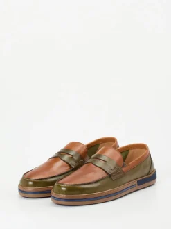 Galizio Torresi – Loafer aus Kalbleder Cognacbraun