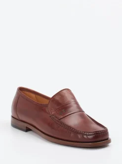 Galizio Torresi – Loafer aus Kalbleder Kastanienbraun