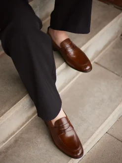 Galizio Torresi – Loafer aus Kalbleder in Braun