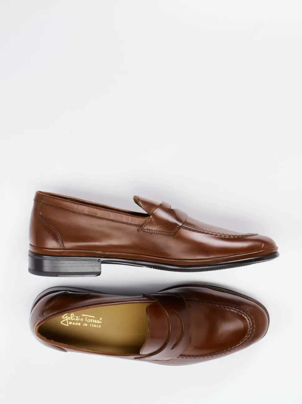 Galizio Torresi – Loafer aus Kalbleder in Braun