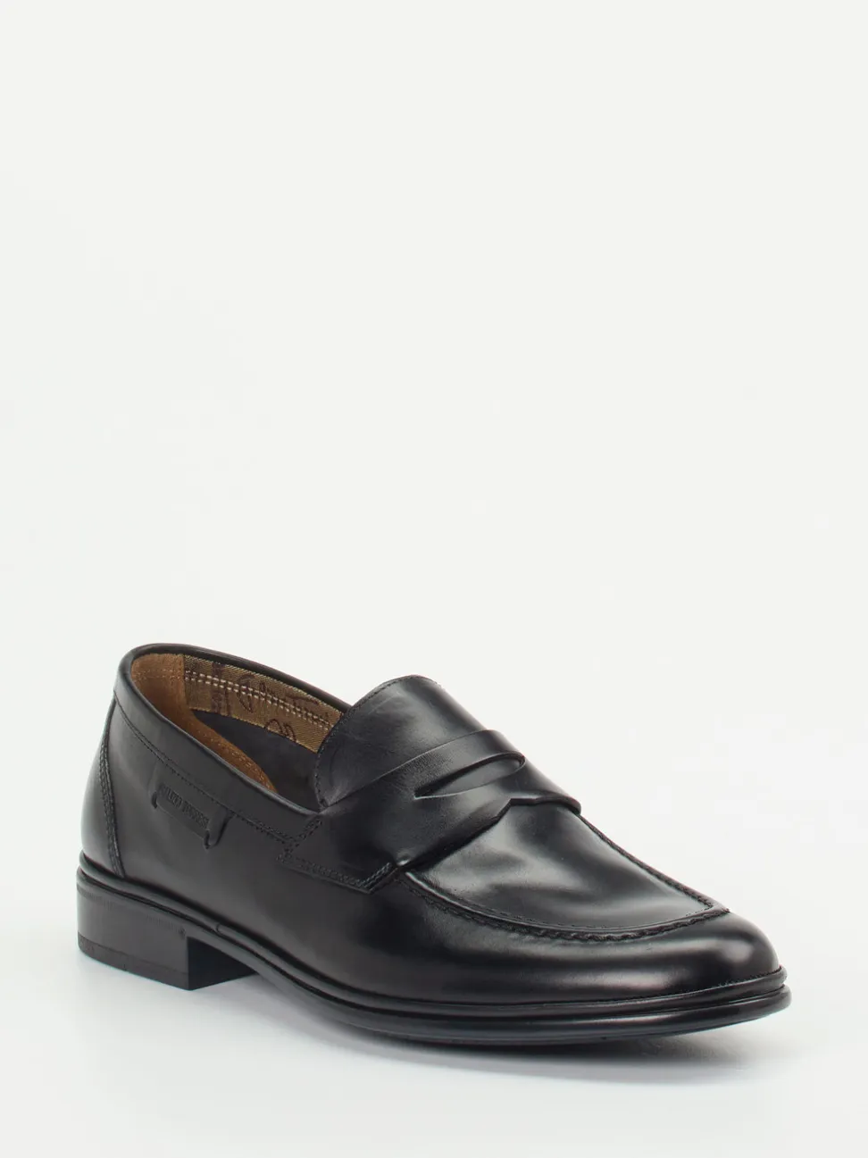 Galizio Torresi – Penny Loafer aus Kalbleder Schwarz