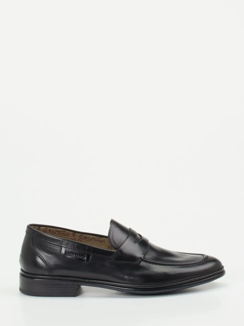 Galizio Torresi – Penny Loafer aus Kalbleder Schwarz