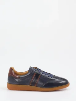 Galizio Torresi – Retro-Sneaker aus Büffelleder blau
