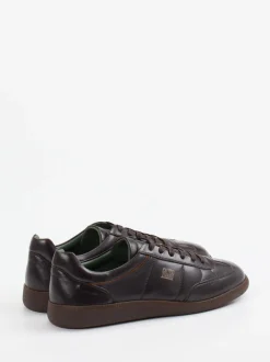 Galizio Torresi – Retro-Sneaker aus Kalbleder Dunkelbraun