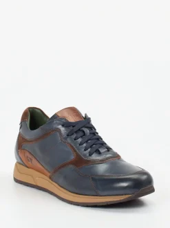 Galizio Torresi – Retro-Sneaker aus Kalbleder Dunkelblau