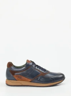 Galizio Torresi – Retro-Sneaker aus Kalbleder Dunkelblau