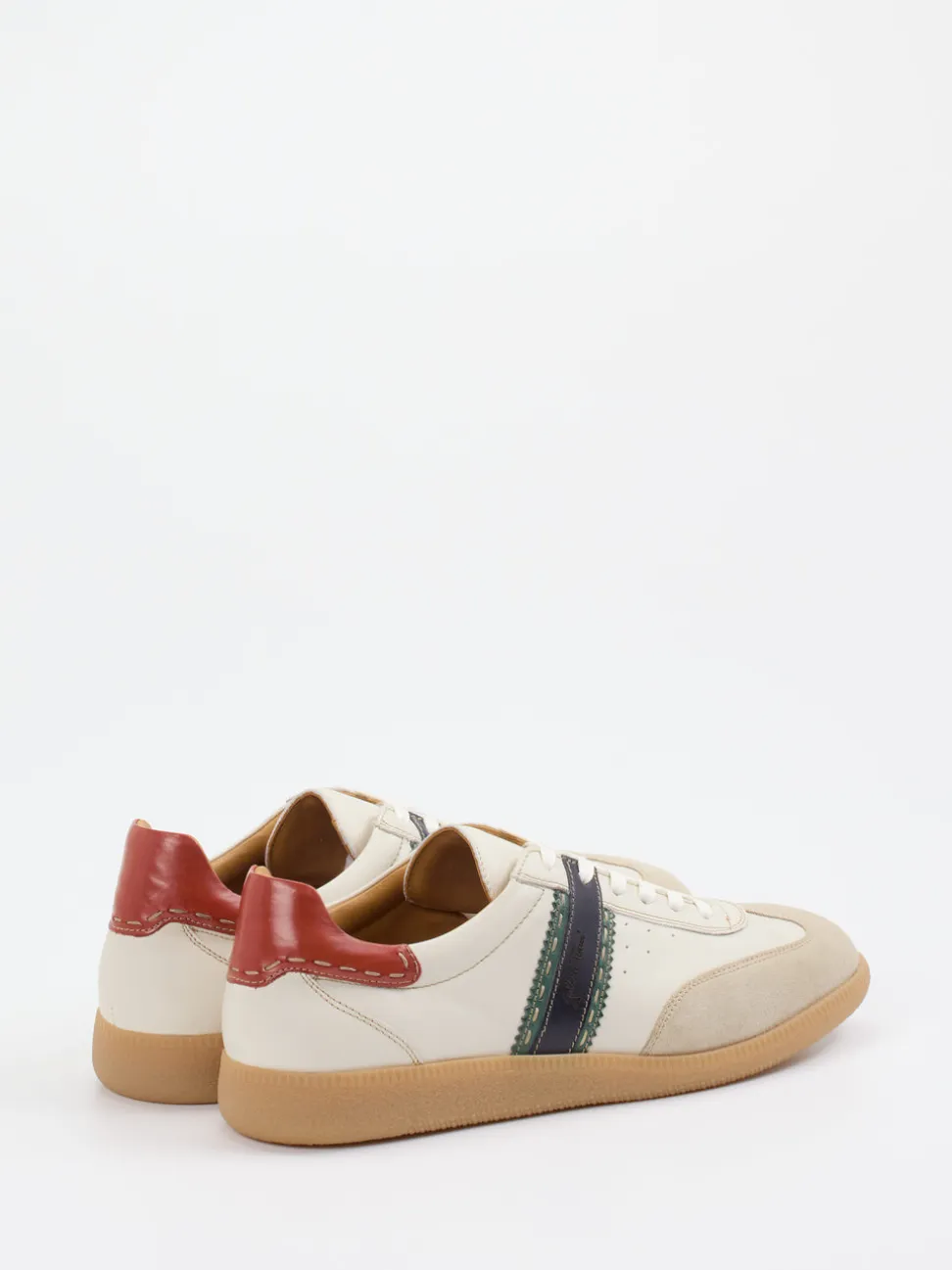 Galizio Torresi – Retro-Sneaker aus Leder in Creme
