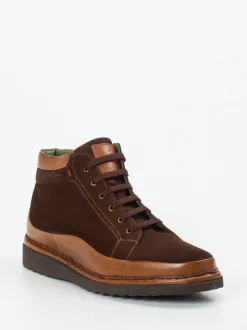 Galizio Torresi – Schnürboots aus Veloursleder Braun