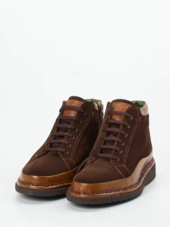 Galizio Torresi – Schnürboots aus Veloursleder Braun