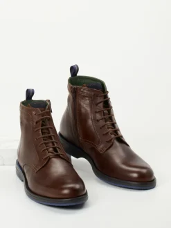 Galizio Torresi – Schnürboots aus Kalbleder Dunkelbraun