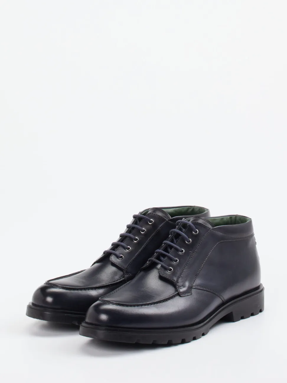 Galizio Torresi – Schnürboots aus Kalbleder blau