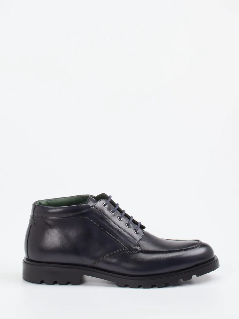 Galizio Torresi – Schnürboots aus Kalbleder blau