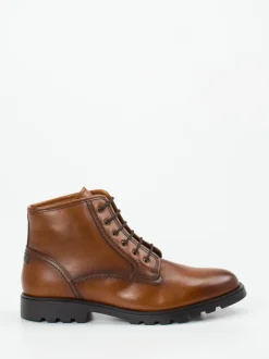 Galizio Torresi – Schnürboots aus Kalbleder cognacbraun