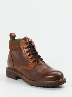 Galizio Torresi – Schnürboots aus Kalbleder mittelbraun