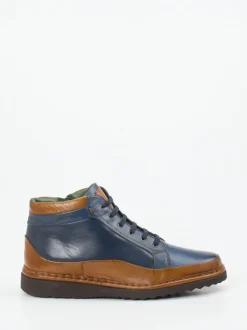 Galizio Torresi – Schnürboots aus Kalbleder marineblau