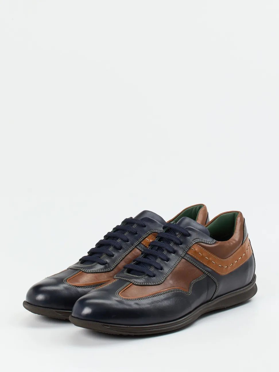 Galizio Torresi – Schnürschuh aus Kalbleder Dunkelblau