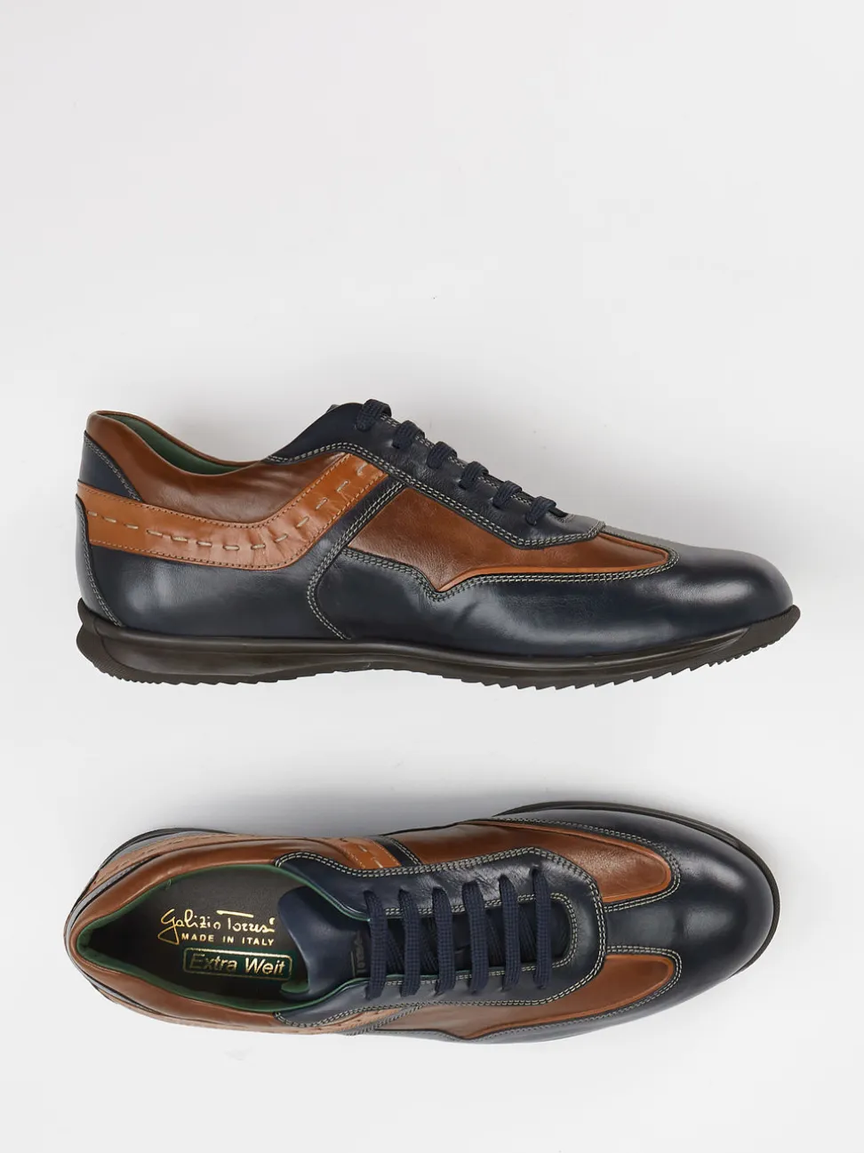 Galizio Torresi – Schnürschuh aus Kalbleder Dunkelblau