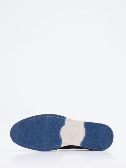 Galizio Torresi – Schnürschuh aus geprägtem Leder Blau