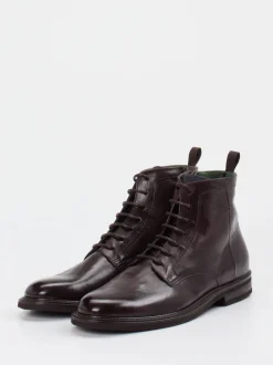 Galizio Torresi – Schnürstiefeletten aus Kalbleder Dunkelbraun