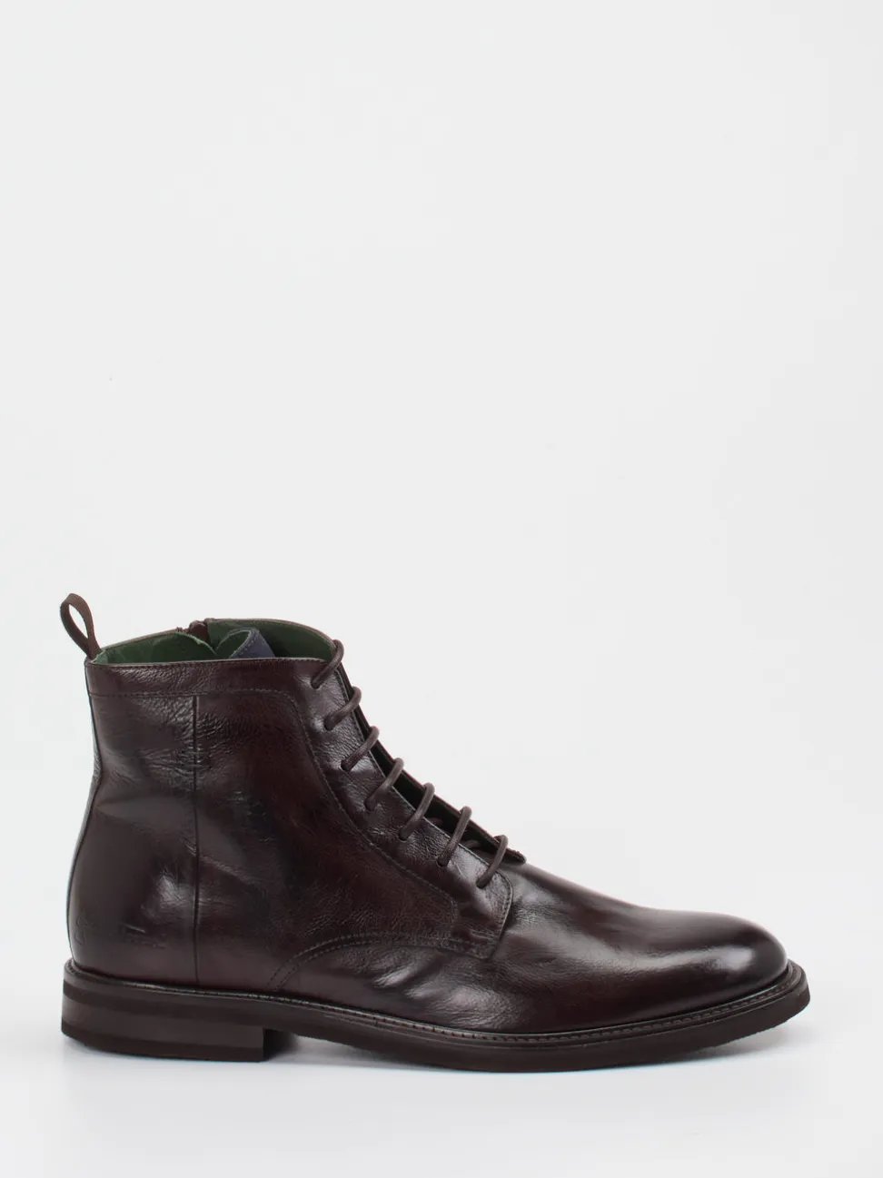 Galizio Torresi – Schnürstiefeletten aus Kalbleder Dunkelbraun