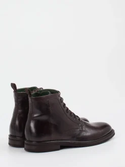 Galizio Torresi – Schnürstiefeletten aus Kalbleder Dunkelbraun