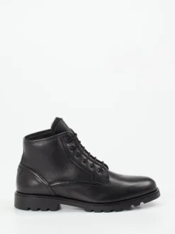 Galizio Torresi – Schnürstiefeletten aus Kalbleder schwarz