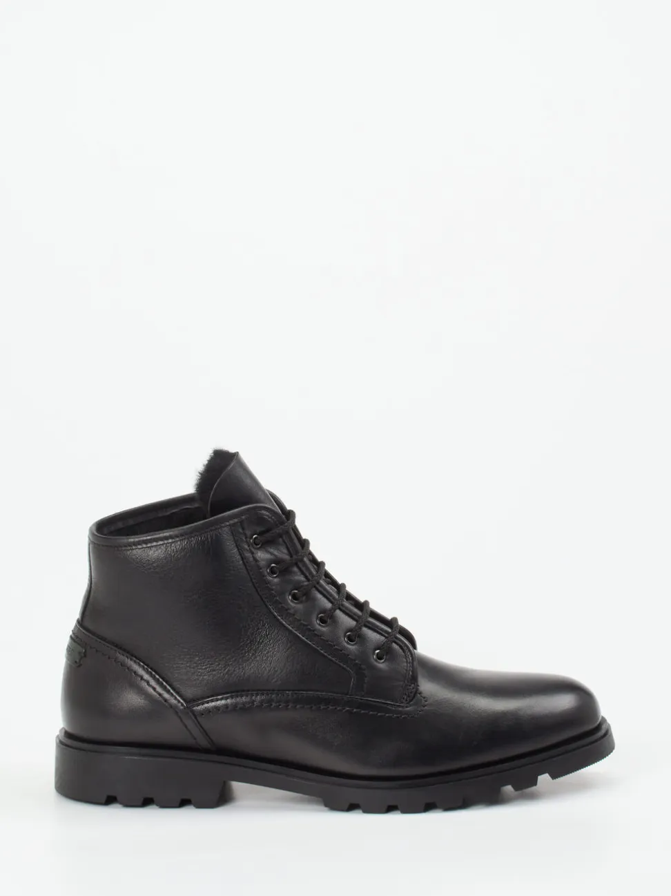 Galizio Torresi – Schnürstiefeletten aus Kalbleder schwarz