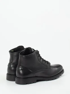 Galizio Torresi – Schnürstiefeletten aus Kalbleder schwarz