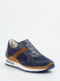 Galizio Torresi – Slip-On Sneaker aus Veloursleder blau
