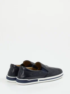 Galizio Torresi – Slip-On Sneaker aus Kalbleder Dunkelblau
