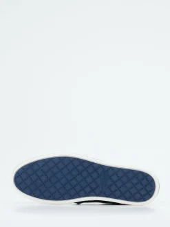 Galizio Torresi – Slip-On Sneaker aus Glattleder Olivgrün