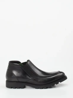 Galizio Torresi – Slip-On-Stiefeletten aus Kalbleder schwarz