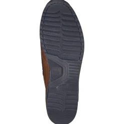 Galizio Torresi – Slipper aus geprägtem Leder cognacbraun