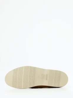 Galizio Torresi – Slipper aus geprägtem Leder cognac