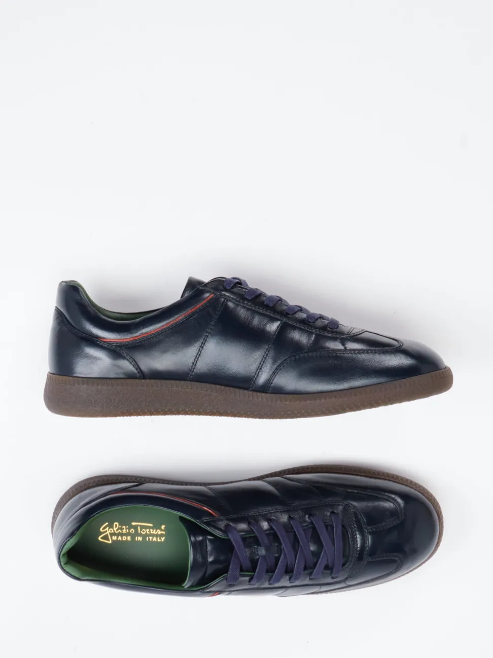 Galizio Torresi – Sneaker aus Kalbleder Dunkelblau