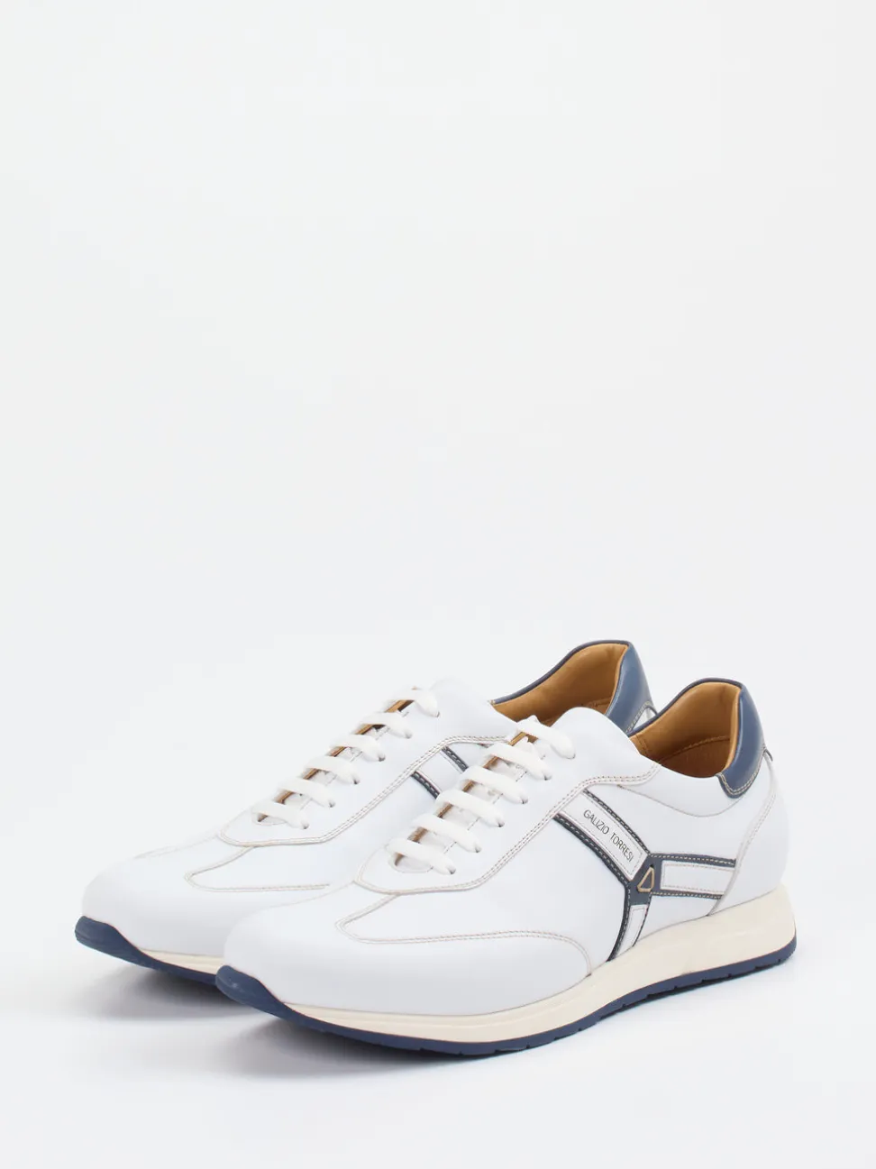Galizio Torresi – Sneaker aus Kalbleder Weiß
