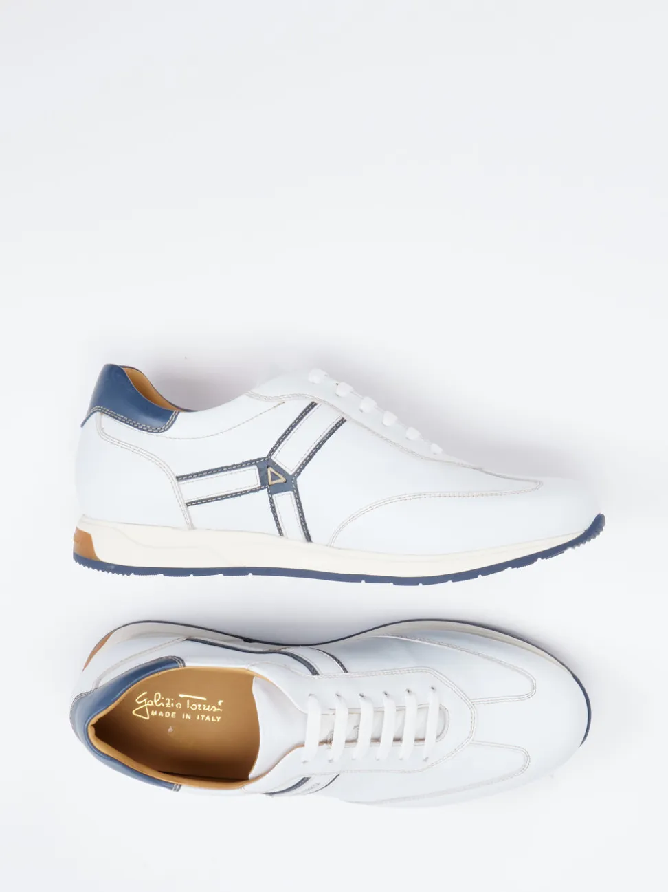 Galizio Torresi – Sneaker aus Kalbleder Weiß