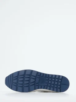 Galizio Torresi – Sneaker aus Kalbleder-Mesh-Mix weiß