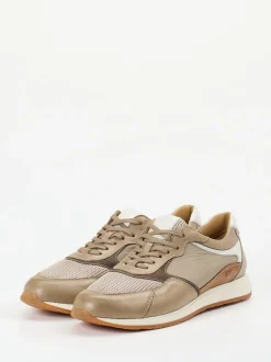 Galizio Torresi – Sneaker aus Kalbleder in Taupe