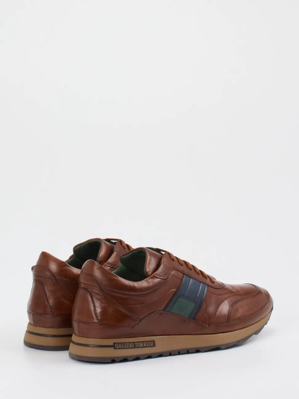 Galizio Torresi – Sneaker aus Kalbleder in Braun