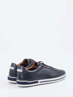 Galizio Torresi – Sneaker aus Leder Dunkelblau