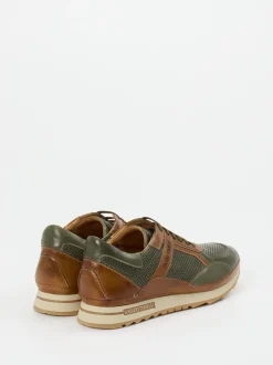 Galizio Torresi – Sneaker aus Kalbleder Olivgrün